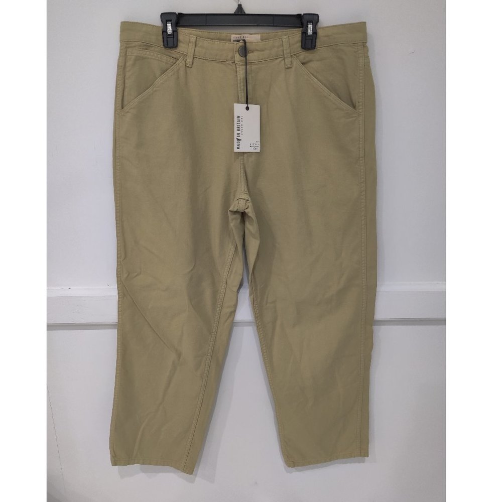 NWT Ted Baker London Men's Slim 5 Pocket Chino Khaki Tan Size 36R $230 2B271